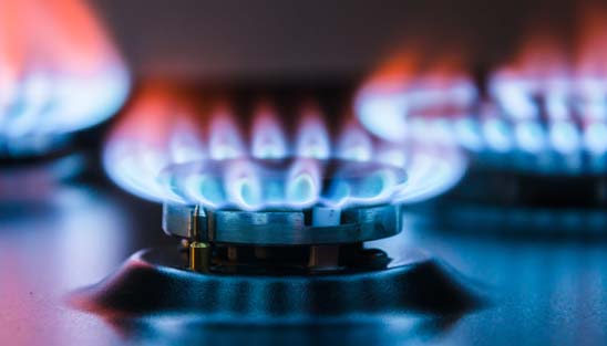 Blue Gas Flames